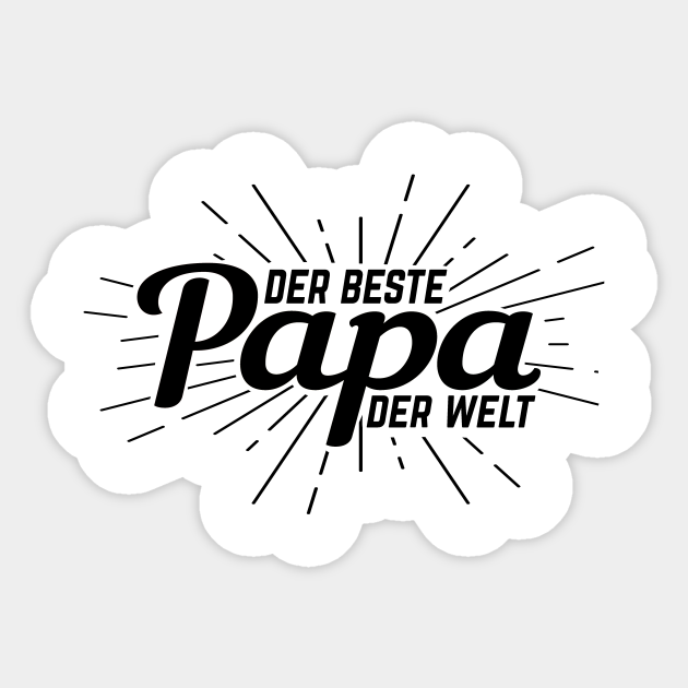 Der Beste Papa der Welt Bester Papa Spruche Sticker TeePublic